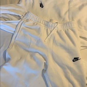 White Nike Sweatsuit